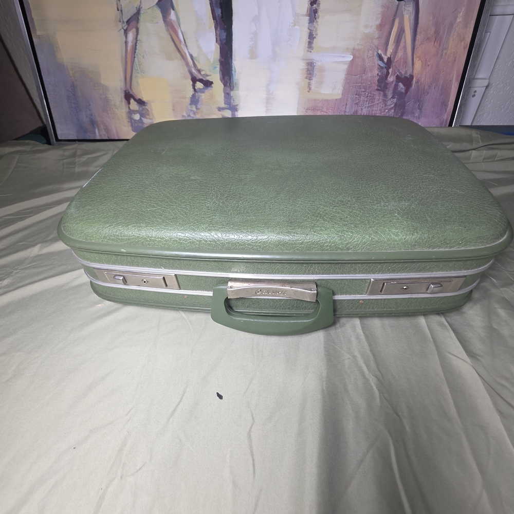 Vintage Carson Green Suitcase